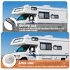 White Vinyl 1" Insert Molding Trim Screw Cover RV Camper Travel Trailer (75ft)