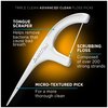 DenTek Triple Clean Advanced Clean Floss Picks, No Break & No Shred Floss, 75 Count, 3 Pack
