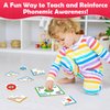 Torlam Phonics Puzzle, Rhyming Games Phonics Games Flash Cards for Kids Toddler, Learn to Read Spelling Reading Sight Words, Digraphs Blends Site Words for Preschool Kindergarten Homeschool Supplies