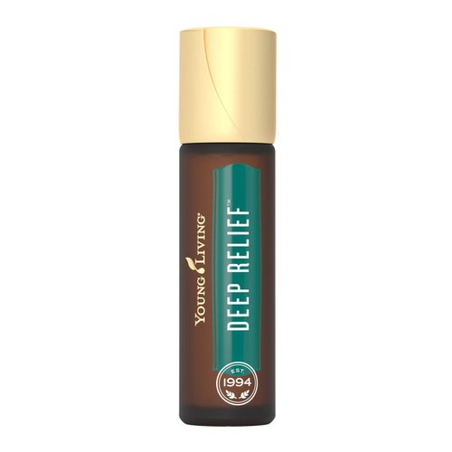 Young Living Deep Relief Essential Oil Roll-On | 10 ml | Muscle Comfort, Muscle Cooling, Soothing, and Relaxation | Infused with Peppermint Oil, Clove Oil, Lemon, and Coconut Oil