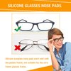 Silicone Eyeglass Nose Pads Sticky, Hypo-allergenic Adhesive Nose Grips for Glasses and Sunglasses 12 Pairs