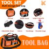 Kids Tool Set- 48PCS Toddler Tool Set Toys with Electronic Toy Drill, Tool Bag&Tool Belt&Tape Measure, Pretend Play Kids Construction Tool Kits Toy for Boys, Kids Birthday Gift for Boys Girls Ages 3+
