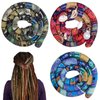 3 Pcs Spriral Lock Hair Tie dreadlock hair tie set dreadlock accessories for women and men dreadlocks ponytail holder Dread hair ties for braids thick curly hair (16 inches, Colorful)