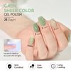 GAOY Jelly Gel Nail Polish, 16ml Sheer Green Translucent Soak Off Gel Polish, UV Light Cure for Nail Art DIY, 2135 Light Jade