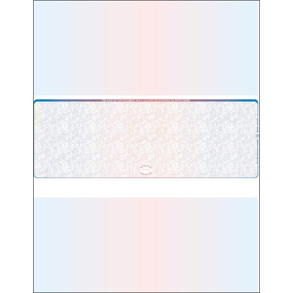 3000 Blue- Red- Blue- Prismatic Laser Check Stock, (Check at Middle) Blank Laser Checks, Laser Check, Bank Checks, Business Checks, or Personal Checks