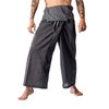 LannaPremium Thai Fisherman Pants for Men Women Yoga Pants Pirate Pants 2 Tone - Martial Arts Pants Gray Black…
