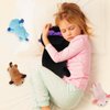 Toys for Girls Ages 3 4 5 6 7 8+ Years -16" Black Axolotl Mommy Stuffed Animal with 3 Baby Axolotl in Her Tummy, Cute Salamander Plush Toys Set, Toys for Baby, Toddler, Kids, Christmas, Birthdays Gift