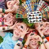 48 PCS Monster Truck Party Favors 24PCS Tattoos Stickers 24PCS Slap Bracelets Wristbands Perfect for Themed Birthday Baby Showers or Classroom Rewards Ideal Decor and Gifts for Girls and Boys