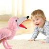 LUOZZY Plush Flamingo Hand Puppet Storytelling Hand Puppet Cartoon Animal Hand Puppet Kids Creative Gifts Parent-child Interaction Toy