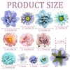 23 PCS Flower Hair Clip for Women Pink Purple Floral Hair Barrettes for Girls Rose Bride Barre Hair Accessories for Wedding