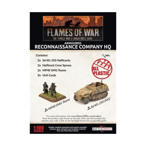 Flames of War: Late War: German: Reconnaissance HQ Platoon (GBX150)