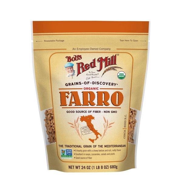 BOBS RED MILL Organic Whole Grain Farro, 24 OZ