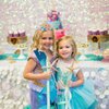 Didder 5th Mermaid Theme Birthday Party Sash and Crown Outfit for Little Girls Ocean Themed Birthday Party Decorations for Girls