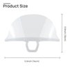 [Set of 20] Transparent Mouth Shield Chin Mask Set - Reusable, Anti-Fog, Sanitary Face Shield for Restaurants, Cafes, and Food Preparation
