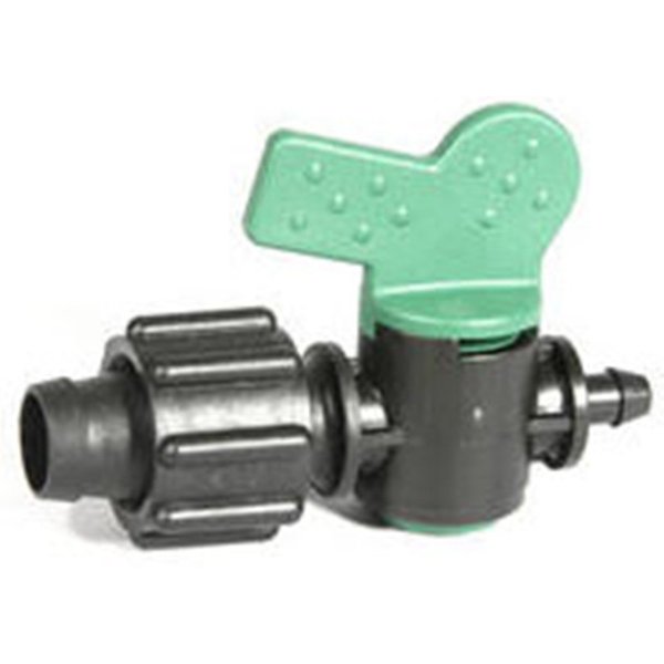 Permaloc Valved DRIP TAPE IRRIGATION TAKEOFF FITTING TL-A2-TV5B250 1/4 BARB X 5/8 TAPE W/VALVE ADAPTOR (12)