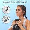 for BLU F91 Bluetooth 5.1 Headphones with Dual LED Digital Display 42Hrs Playtime, IP7 Waterproof Running Headphones with Earhooks & Mic