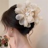 Flower Hair Claw Clip Floral Hair Barrettes Hair Pins Hair Accessories Hairpin for Women and Girls 1 PC-063#28