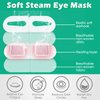 Silicherry 50 Packs Steam Eye Mask for Dry Eyes Spa Warm Sleep Eye Mask Self Heating Disposable Eye Masks for Home Office Travel Eyestrain Relieve (Unscented)