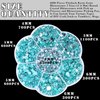 BELICEY 6000Pcs Resin Rhinestones for Crafting 2/3/4/5/6mm Lake Blue Flatback Round Crystal Gems Beads for DIY Nail Art Makeup Crafts Clothes Tumblers Decoration with Tweezers and Picking Pen