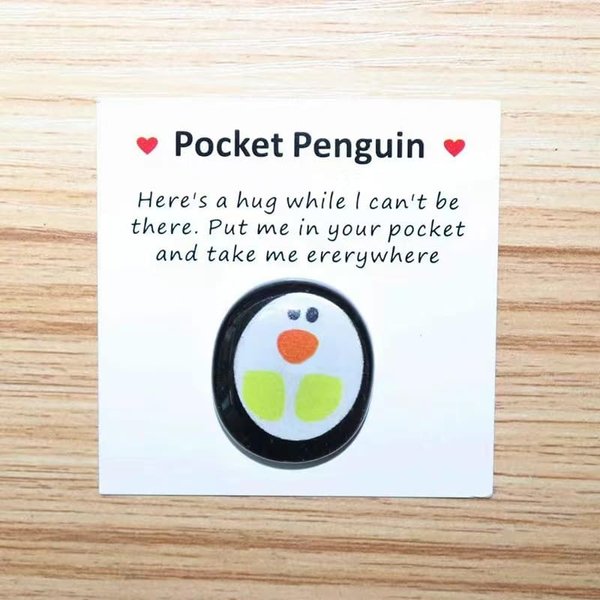 EROMAP Pocket Penguin Hug, Pocket Hugs Penguin Cute Penguins Gifts Mini Animals Stress Relief Penguin Party Decorations Encouragement Gifts for Christmas Birthday Wedding Valentines (6 PCS)