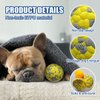 Mankoda Dog Balls, Indestructible Tennis Balls for Dogs, Durable Bouncy Dog Toy Balls for Aggressive Chewers, Interactive Dog Toys for Fetch Game, Lightweight Floating Dog Toys (4 Balls)