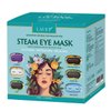 Heated Eye Steam Mask for Dry Eyes Self Warm Compress for Dark Circles Puffiness Treatment Warming Eye Mask for Relaxation & Moist Heat Therapy Fatigue, Stress, and Migraine 6 Aromas Home Spa Eye Pad