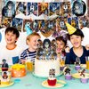 Attack Birthday Party Decoration,Attack 4 Include Anime Theme Birthday Banner, Cake Topper, Latex Balloons for Fans Birthday Party Supplies
