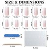 Bellelfin 120Pcs Square Press on Nails Medium, Glossy Square Ombre Fake Nails Full Cover Pink Ombre False Nail Tips Natural Acrylic Nails Press ons for Women Girls Artificial Fingernails