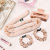 Silk Heatless Curling Rod Set | Hair Rollers for Heatless Curls | Mulberry Silk for Bouncy Voluminous Curls | Overnight Curls to Sleep in | Heatless Curling Rod Headband Hair Wrap Set-All Hair Types