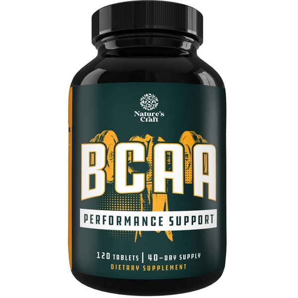 Branch Chain Amino Acids Supplement - Vegan BCAA Tablets Post Workout Muscle Recovery and Muscle Growth Support - Branched Chain Amino Acids Supplement for Men and Womens Workout Recovery 120 Count