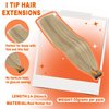Sunny I Tip Hair Extensions Human Hair Blonde Highlight Itip Hair Extensions Ash Blonde Highlight Golden Blonde I Tip Human Hair Extensions 14inch Itip Hair Extensions Blonde Highlight 50g 14inch 80s
