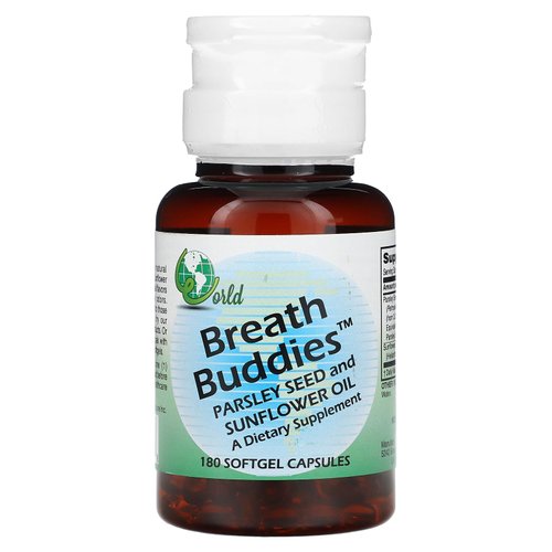 World Organics Breath Buddies Capsules 180, 2 Pack