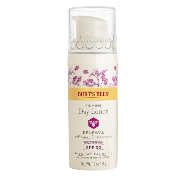 Burt's Bees Renewal Day Lotion SPF 30, Firming Face Lotion, 1.8 Ounces