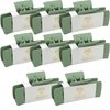 Bridesmaid Proposal Gifts - 4.1inch Square Hair Claw Clips for Wedding Party Favors (8pcs Sage Green)