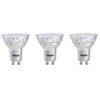 Philips LED GU10 Dimmable Spotlight Bulb - Pack of 3 - 50 Watts, Bright White - Energy Star Certified, Title 20 Compliant