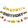 3 Packs Construction Birthday Banner Party Decorations-Construction Themed Party Supplies Dump Car Wedding Party Favors