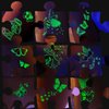 CHARLENT Luminous Butterfly Tattoos for Kids - 14 Sheets Glow in The Dark Butterfly Fairy Temporary Tattoos for Girls Birthday Party Favors Goodie Bag Fillers