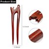 2 Pcs Sandalwood Cat Hairpin Retro Style Palace Hair U Shape French Hair Pin Handmade Carved Hair Fork Wooden Hair Sticks Hair Sticks for Long Hair Chopsticks for Hair Accessories with Cute Design