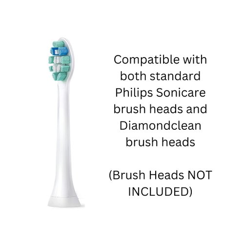 HOYT DESIGN Compatible with Philips Sonicare Countertop Electric Toothbrush Replacement Brush Head Holder Organizer Stand