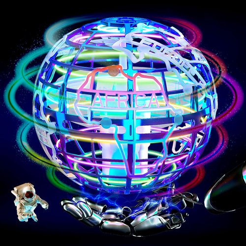 RIEYON Flying orb Ball 2023 Newest Upgrade Hover Boomerang Ball 6 Lighting Effects Cool Toys for Kids Teen Adults Indoor Outdoor Flying Ball Toy