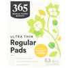 365 by Whole Foods Market, Ultra Thin Pads with Wings, Regular Absorbency, Made with Organic Cotton, 10 Count