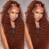 Reddish Brown Bundles Color #33 Bundles Human Hair Weave 32 32 32 Inch Copper Bundle Human Hair Color #33 Curly Human Hair 3 Bundles 8A Brazilian Virgin Remy Human Hair Extensions