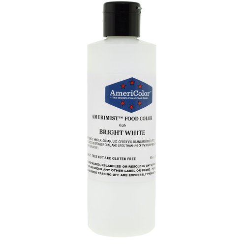 AmeriColor Food Coloring AmeriMist Bright White Airbrush Food Color, 10 Ounce