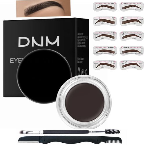Eyebrow Pomade - Waterproof Brow Pomade for Long-lasting Results,Smudge Proof and Sweat Resistant Formula,Natural Eyebrow Makeup for All Skin Types and Tones (201#Ebony)