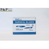 Disposable Surgical Scalpel Blades Sterile High Grade Carbon Steel 2.1% 10xx Individually Foil Wrapped by P&P MEDICAL SURGICAL Size 15 Box of 100