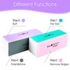 Gjinxi 12Pcs Nail Buffer Block, 4-Way Sponge Buffer Block Professional Manicure Tools Kit for Shine Polisher Nail Buffing Rectangular Art Care Buffer Block Tools for Smooth Glossy Nails