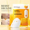 BIOAQUA Facial Mask Firming Deeply Nourish Moisturizing 98% Natural Extract Hydrating Face Mask 5PCS Set (Honey (Anti-Aging))