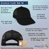 Trucker Hat Baseball Cap Man Fishing and The Fish B Embroidery Cotton Dad Hats for Men & Women Snapback Black Design Only