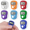 CHGANG 7 Pack Electronic Finger Tally Counter,5 Digit LCD Electronic Digital Display,Hand Tally Clicker Counter,Digital Handheld Tally Counter for Knitting,Coaching,Lap&Golf