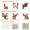 Flormoon Deer Toys - 6pcs Realistic Deer Woodland Animals Figurines - Early Educational Toys, Birthday Cake Topper for Kids